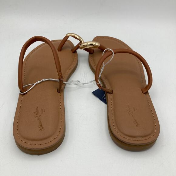 Universal Thread Toe Ring sandals Cognac/Clara Size 6.5 - Picture 7 of 8